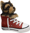 Ebros Paw-Star Pups Yorkie Yorkshire Terrier in Sneaker with Glass Eyes Figurine