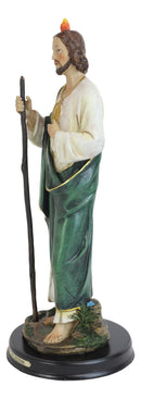Ebros Gift Saint Jude Thaddeus The Apostle Decorative Figurine With Brass Plate Engraved Base 13" Tall