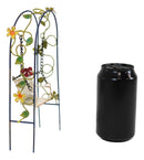 Enchanted Garden Decorative Metal Arbor Swing Mini Fairy Garden Figurine