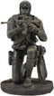 Ebros Battlefield Navy Seal Diver Soldier Taking Aim with Rifle Statue 6" H