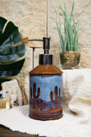 Ebros Rustic Southwestern Desert Cactus Arizona Liquid Soap Or Lotion Pump Dispenser