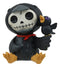 Large Furrybones Raven Suit Leopold Skeleton Statue 3.5"H Raven Crow Furry Bones