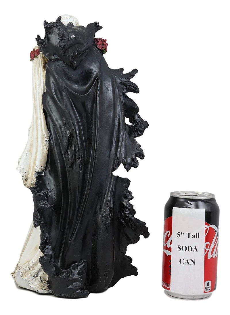 Ebros Wedding Bride and Death Grim Reaper Skeleton The Kiss Figurine 14.25"H
