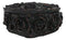 Beauty From Ashes Dark Romance Gothic Black Roses Heart Decorative Jewelry Box