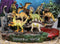 12 Miniature Prehistoric Dinosaurs With Volcanic Mountain Display Figurine Set