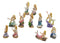 Colorful Nautical Ocean Coral Reef Siren Mermaids Miniature Figurine Set of 12