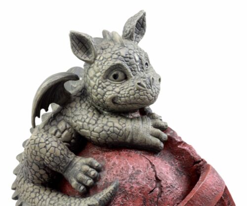 Playful Climbing Dragon Baby Planter Pot Home Patio Garden Decor Statue 12.5"H