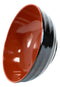 Pack Of 6 Red Black Melamine Ridged Rice Pasta Salad ereal Soup Bowls 54oz 8"D