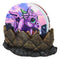 Fire Ice Water And Earth Elemental Dragon Hatchlings Egg Fantasy Coaster Set