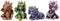 Ebros Set of 12 Colorful Red Green Purple Blue Baby Dragons Miniature Figurine