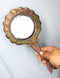 Art Nouveau Sirens of The Seas Mermaid With Seahorses Hand Mirror Figurine 11"H