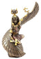 Ebros Egyptian Goddess Isis Ra Holding Ankh Figurine 9"H Statue Collectible