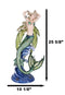 Large Nautical Ocean Dancing Mermaid Statue 26"H Goddess Venus Rising Figurine
