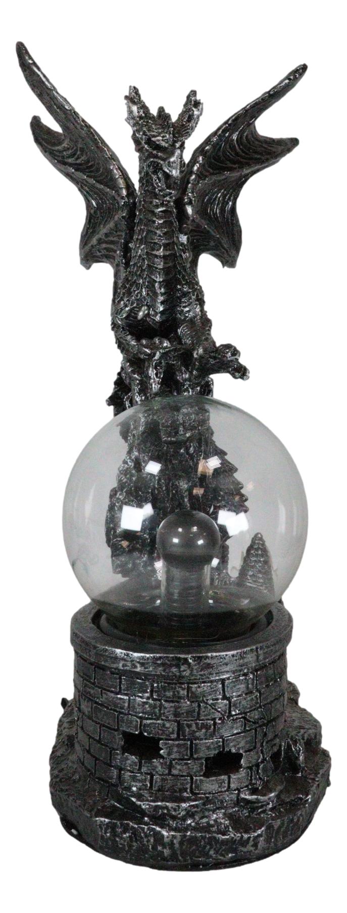 Wizards Dungeons and Dragons Saurian Dragon Electric Plasma Ball Lamp Statue