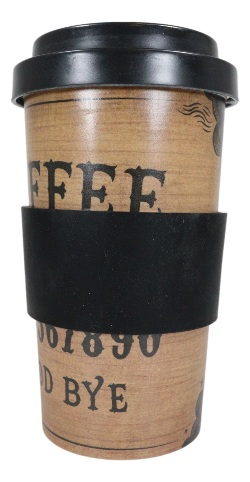 Paranormal Ouija Talking Spirit Board Reusable Travel Mug Cup W/ Lid And Sleeve