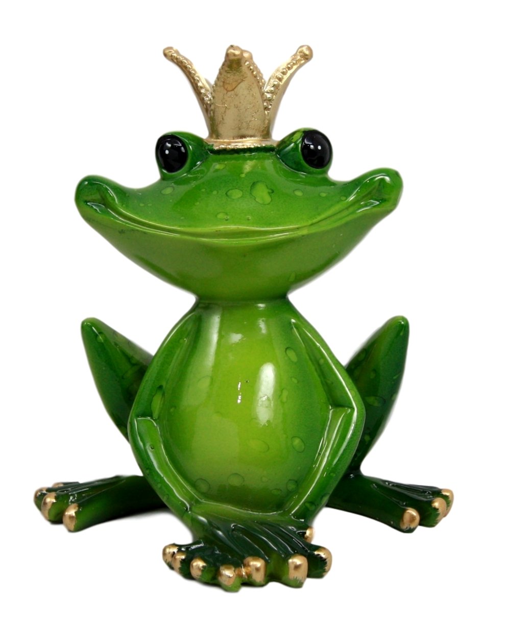Ebros Gift Kiss A Frog Prince Charming with Crown Decorative Figurine 4.5" H - Ebros Gift