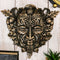 Faux Bronze Autumn Acorn And Clover Greenman Wall Decor Plaque Maxine Miller