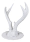 Contemporary Chic Rustic White Double Buck Deer Stag Antlers Jewelry Tree Holder