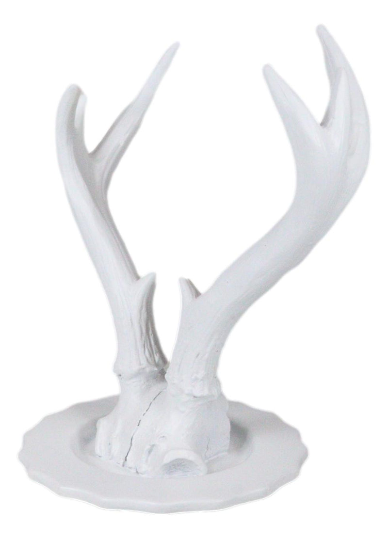 Rustic Buck Deer Antler With Flowers And Feathers Jewelry Tree Or Deco–  Ebros Gift