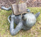 Outdoor Garden Bookworm Feline Cat With Glasses Enjoying The Weather Statue