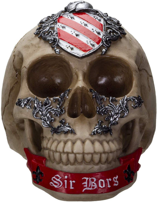 Ebros The Knights of The Round Table King Arthur Skulls Sir Bors Skull Figurine