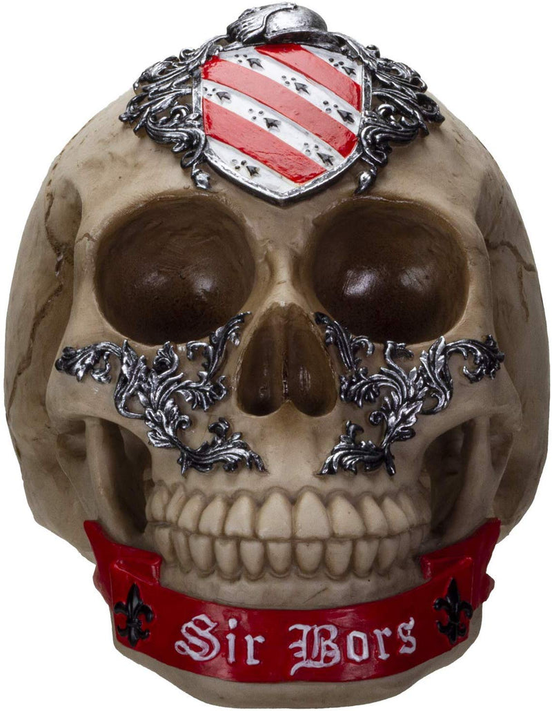 Ebros The Knights of The Round Table King Arthur Skulls Sir Bors Skull Figurine