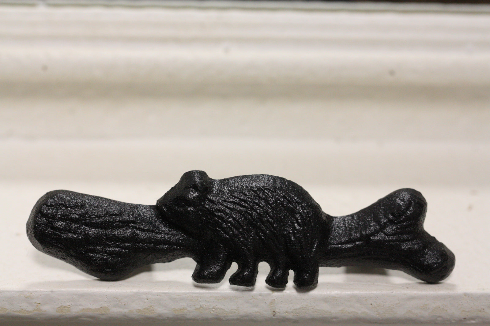 Cast Iron Rustic Western Black Bear Drawer Door Pulls Hardware