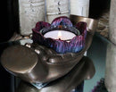 Ebros Dhyana Mudra Buddha Palms With Padma Lotus Tea Light Votive Candle Holder