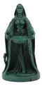 Irish Triple Goddess Danu With Cauldron Statue 9"H Don Source Of Wisdom Wealth