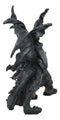 Deimos Roaring Golden Armored Dragon Statue 8"Long Fantasy Collector Home Decor