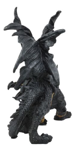 Deimos Roaring Golden Armored Dragon Statue 8"Long Fantasy Collector Home Decor