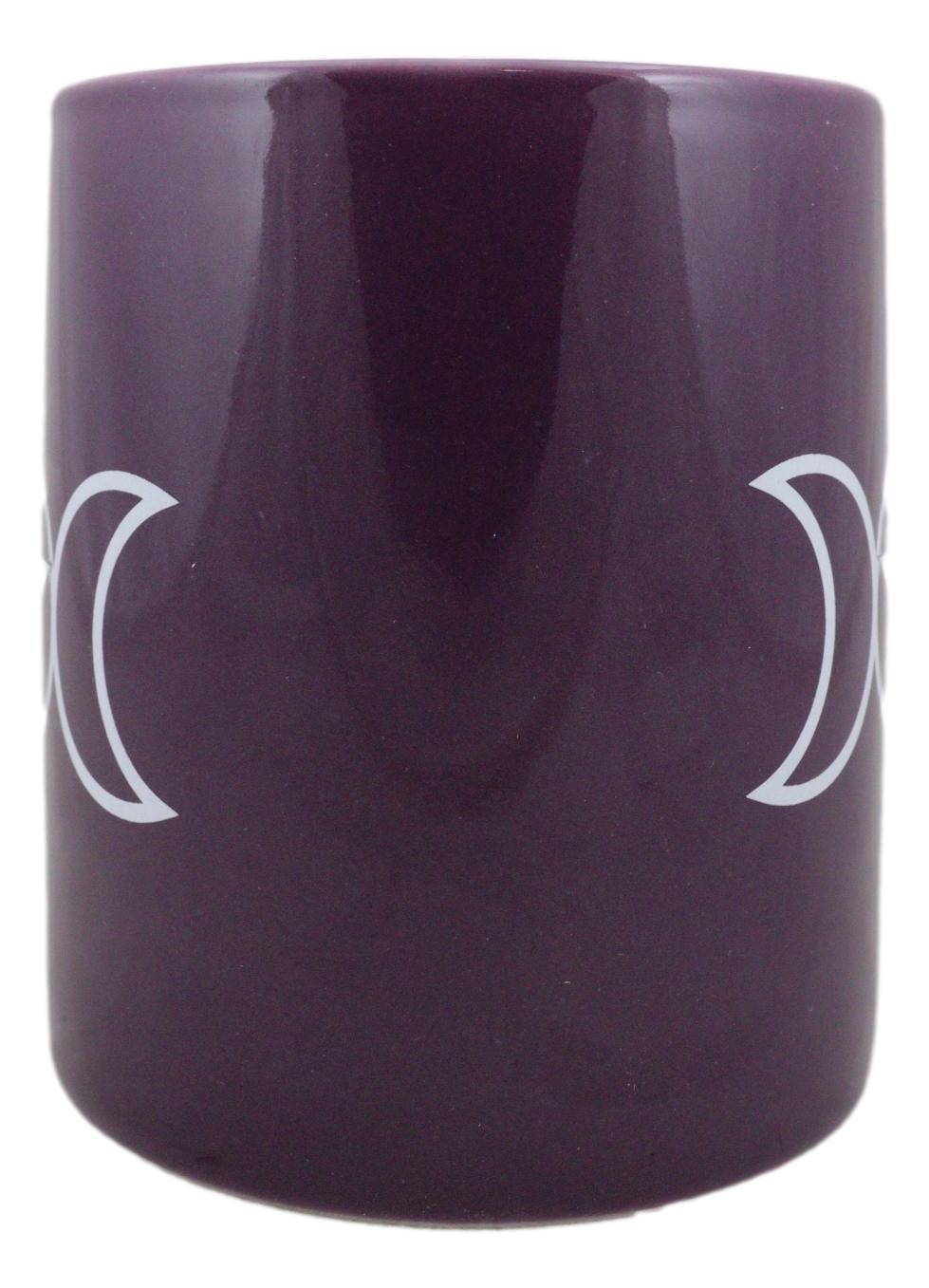 Pack Of 2 Wiccan Triple Goddess Moon Waxing Full Waning Moons Bone China Mugs