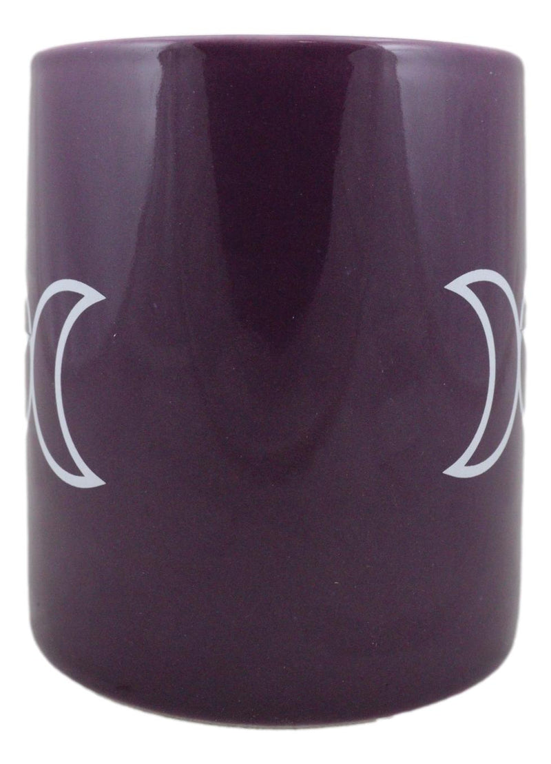 Pack Of 2 Wiccan Triple Goddess Moon Waxing Full Waning Moons Bone China Mugs