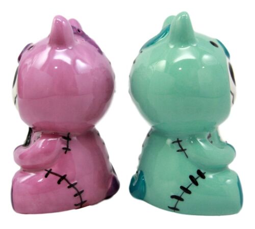 Ebros Furry Bones Unicorn Salt And Pepper Shakers Ceramic Set Voodoo Unie - Ebros Gift