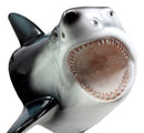 Ebros Great White Shark Trophy Wall Decor Sculptural Hanging Plaque 12"H Decor