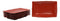 Large Red Black Melamine Serving Platter Plate or Dish For Sushi Kebab Set of 6