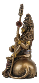 Vastu Hindu God Lord Shiva Mahadeva Sitting On Nandi Bull Miniature Figurine