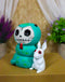 Furry Bones Sstevie Snake Skeleton With White Rabbit Furrybones Figurine