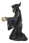 Gothic Necromancy Grim Reaper Skeleton Standing Toilet Paper Holder Figurine