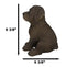 Realistic Lifelike Chocolate Labrador Figurine 6.75"H Labrador Retriever Puppy