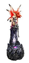 Ebros Gift Beautiful Jester Fairy Magenta On Cave Ledge With Crystal LED Night Light Figurine