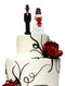 Ebros DOD Skeleton Bride & Groom With Rose Flower Bouquet Figurine