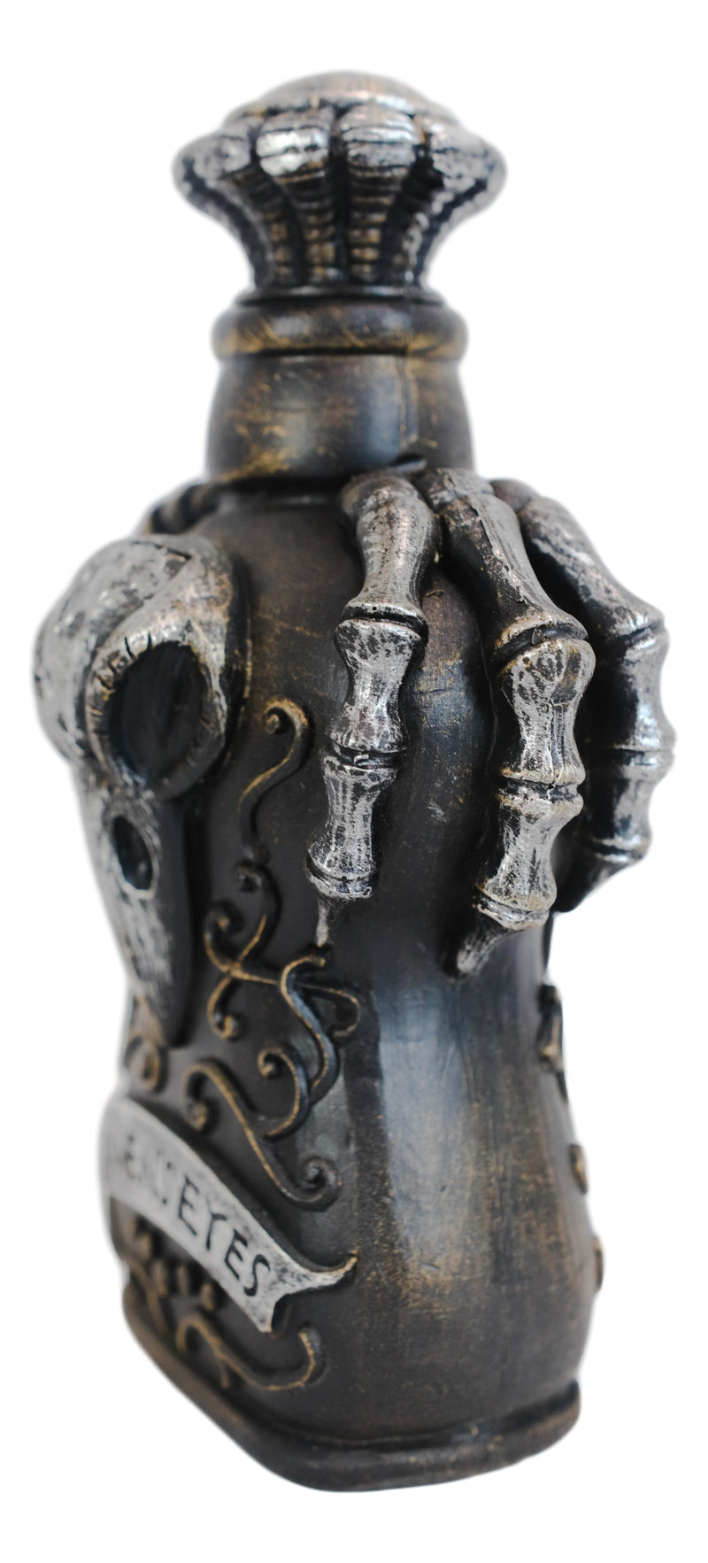 Ceramic Witchcraft Mad Doctor Skeleton Claws Poe Ravens Eyes Skull Potion Bottle