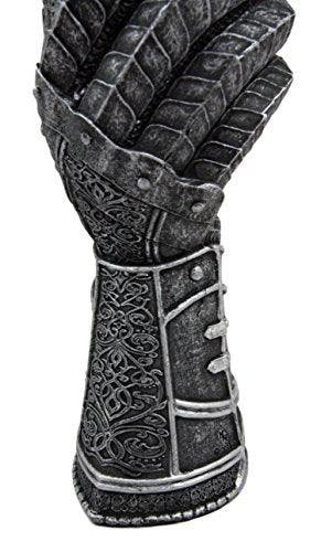 Ebros Medieval Knight Of Chivalry Gauntlet 9.5"H 8oz Wine Drink Goblet Chalice Cup