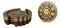 Western Shotgun 12 Gauge Bullet Shells Round Coaster Holder with 4 Coasters Set