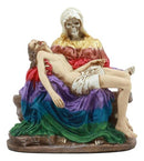 Ebros Santa Muerte Piadosa In Rainbow Robe Statue La Pieta Of The Most Holy Death