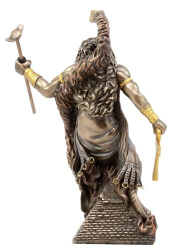 Ebros Gift Egyptian Horus Ra Rising with Fire Cobra Statue Figurine