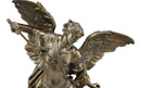 Ebros Large Archangel Saint Michael Slaying Chained Lucifer Statue 12.5" Tall