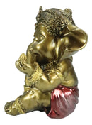 Vastu Hindu Elephant God Baby Ganesha Ganapati With Fire Ember In Hand Figurine