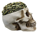 Ebros Day of The Dead War Ammo Bullet Casings Grinning Skull Decorative Stash Box
